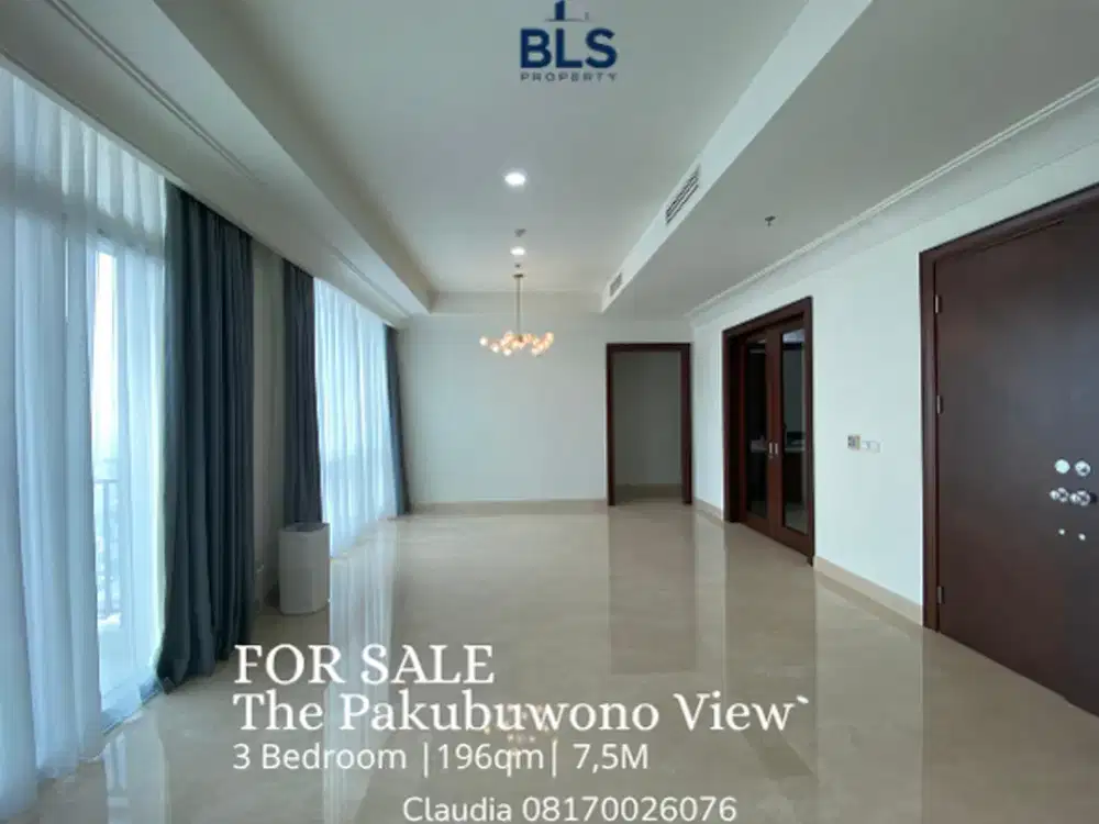 FOR SALE Apartment The Pakubuwono View 3BR