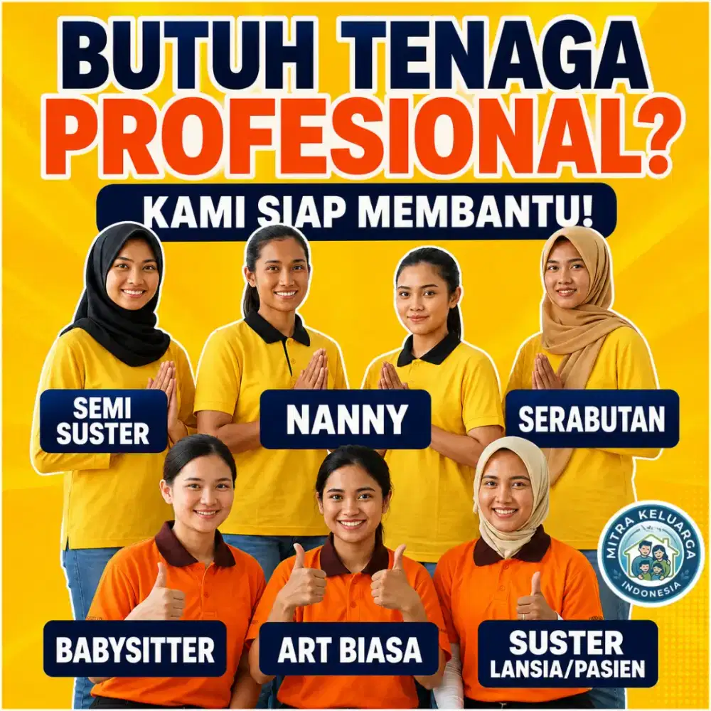 Sedia pembantu, babysitter, suster lansia