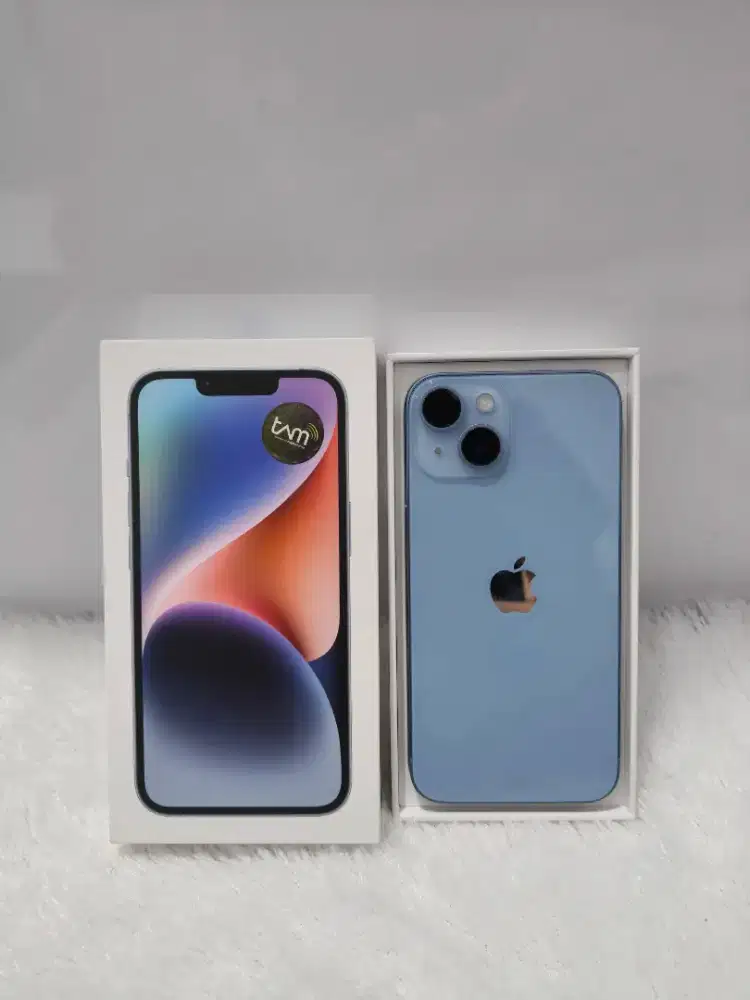 IPhone 14 128GB - Blue garansi ex iBox mulus no minus