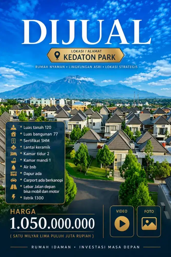 DIJUAL VIEW KEDATON PARK BSB CITY MURAH SEGERA