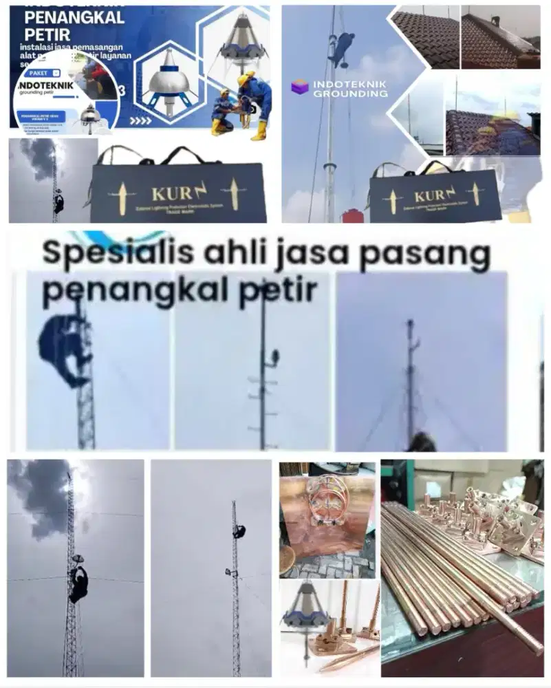 Teknisi ahli jasa pasang penangkal petir Bambu apus Cakung