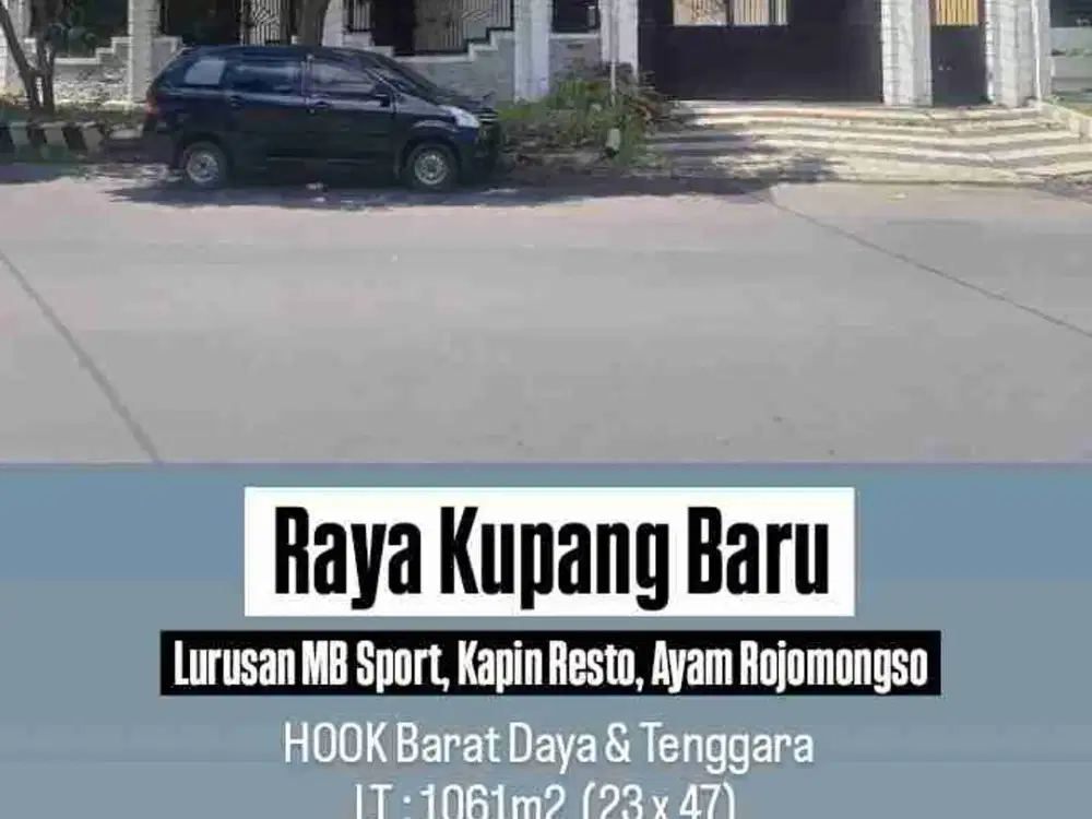 Komersial Darmo Permai. Raya Kupang Baru. Double Way.