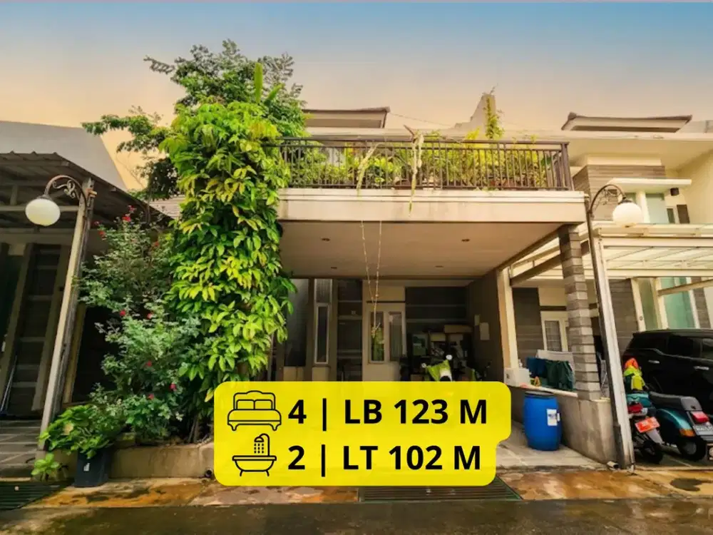 DIJUAL RUMAH – DAKOTA FORTUNE PASTEUR, BANDUNG LT 102 m² | LB 123 m² | 4 KT | 2 KM | Rp 1,7 Milyar