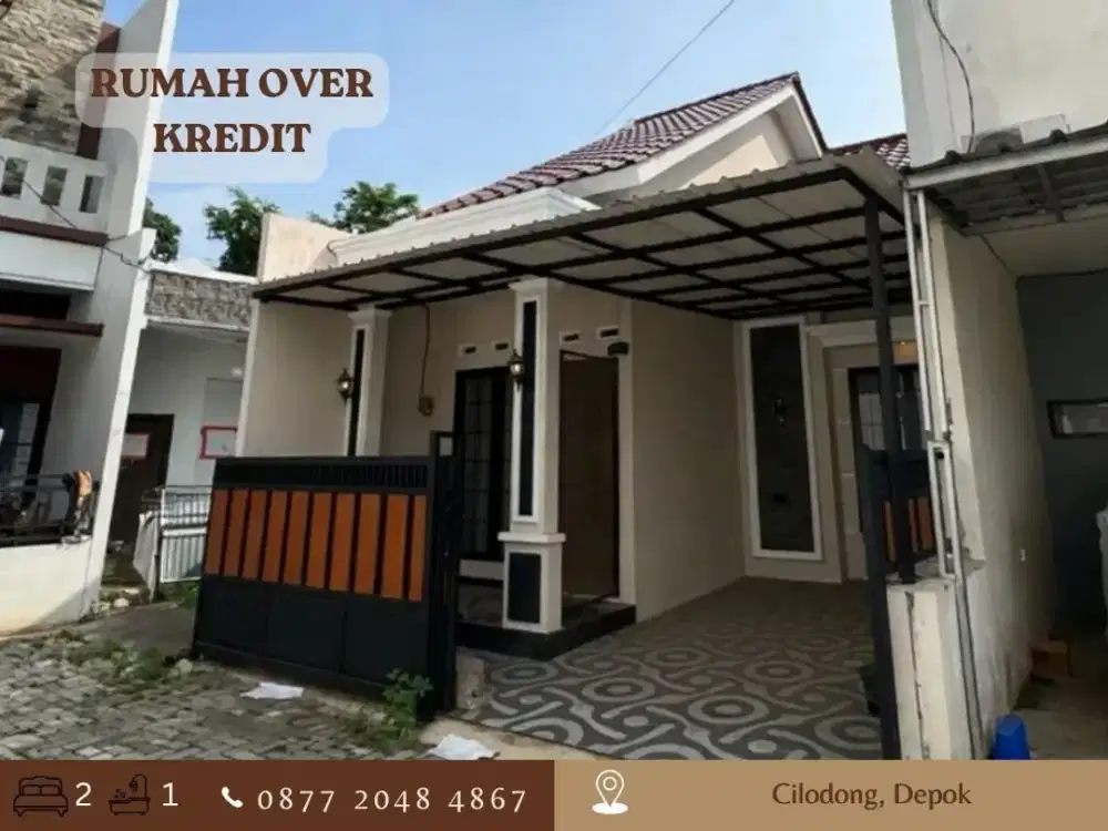 Jual OVER KREDIT Rumah ccln 4 Jtan dkt Alun alun GDC di Cilodong Depok