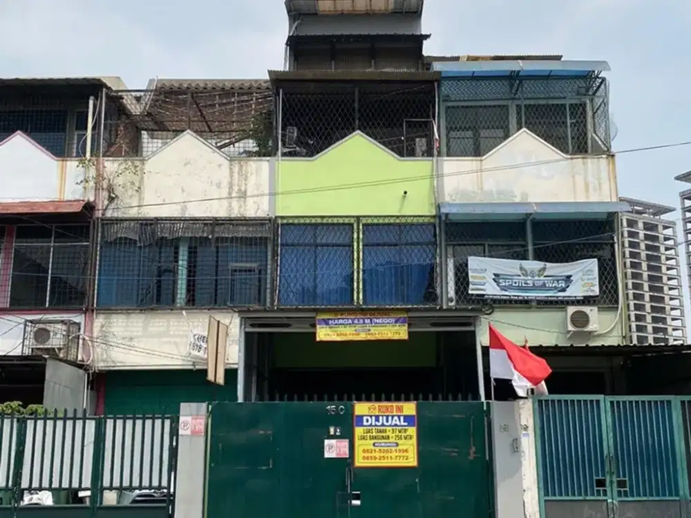 Ruko 4 Lantai Jl Kebon Jeruk Raya Jakarta Barat Dekat Binus Kemangisaan