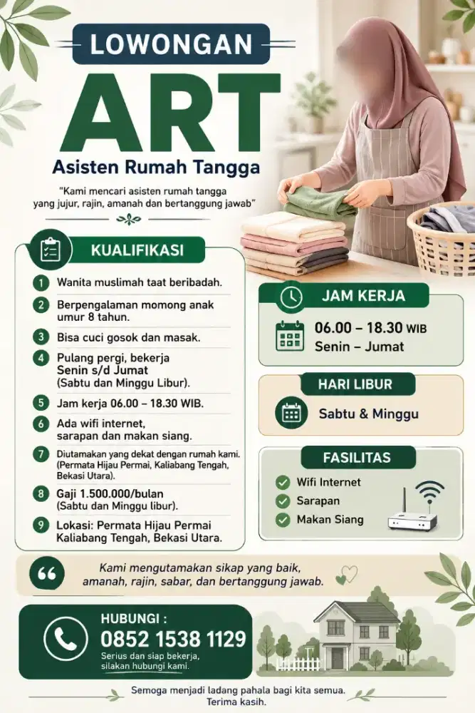Lowongan ART Bekasi