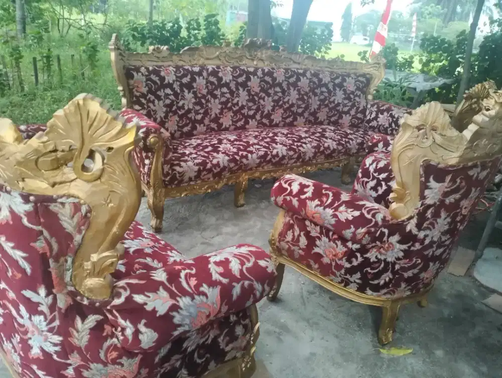 kursi tamu royal jati Jepara asli