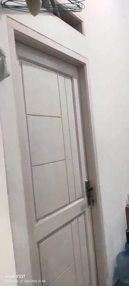 JUAL PINTU KAMAR KAYU MAHONI BEKAS 1 SET