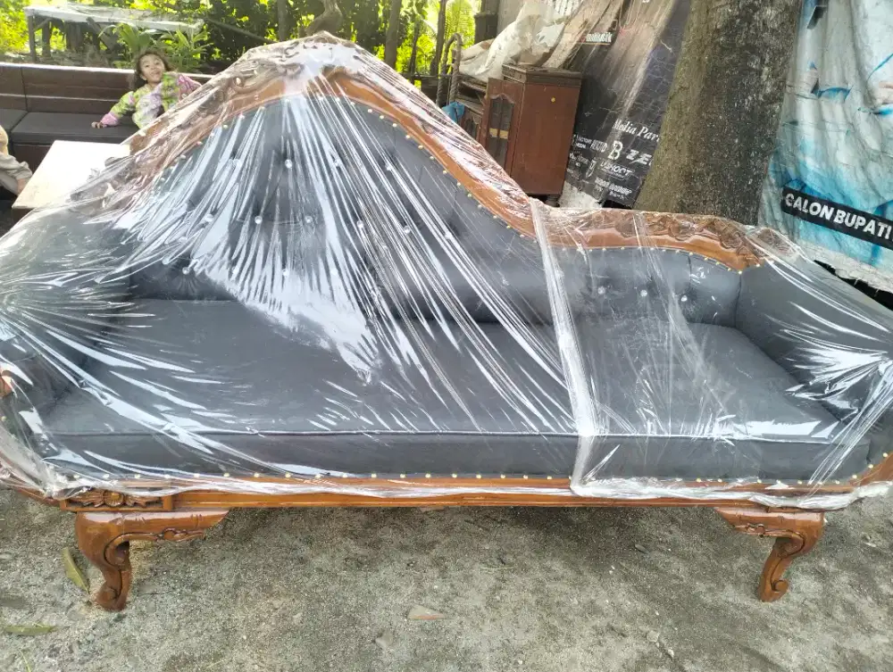 sofa jati Jepara asli siap pakai