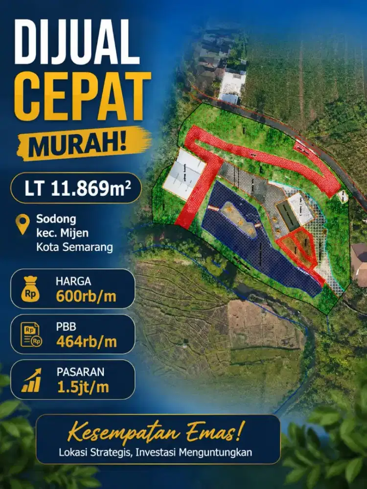 DIJUAL TANAH CEPAT MURAH MIJEN
