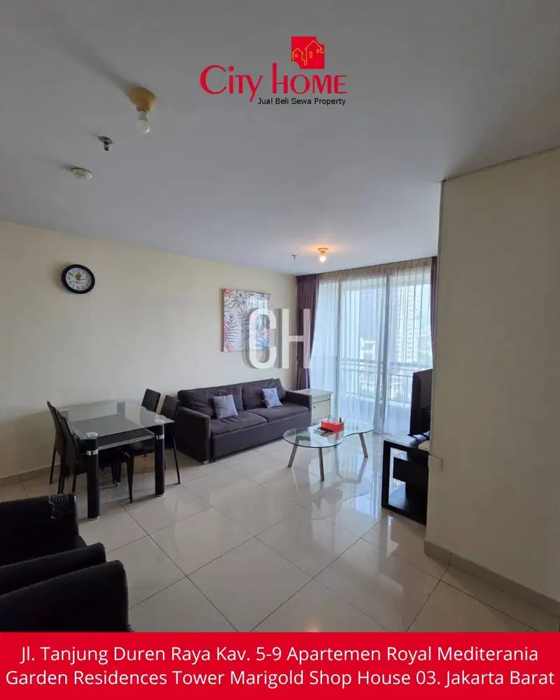 Dijual Apartemen 2+1 BR Furnished di Central Park Residences