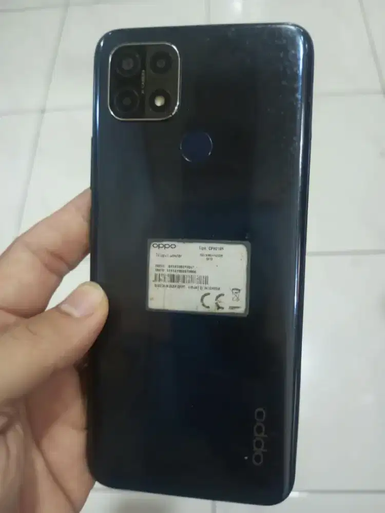 Oppo A15-Finger.4G.Ram 3/32GB.ORI #GOLDEN PONSEL
