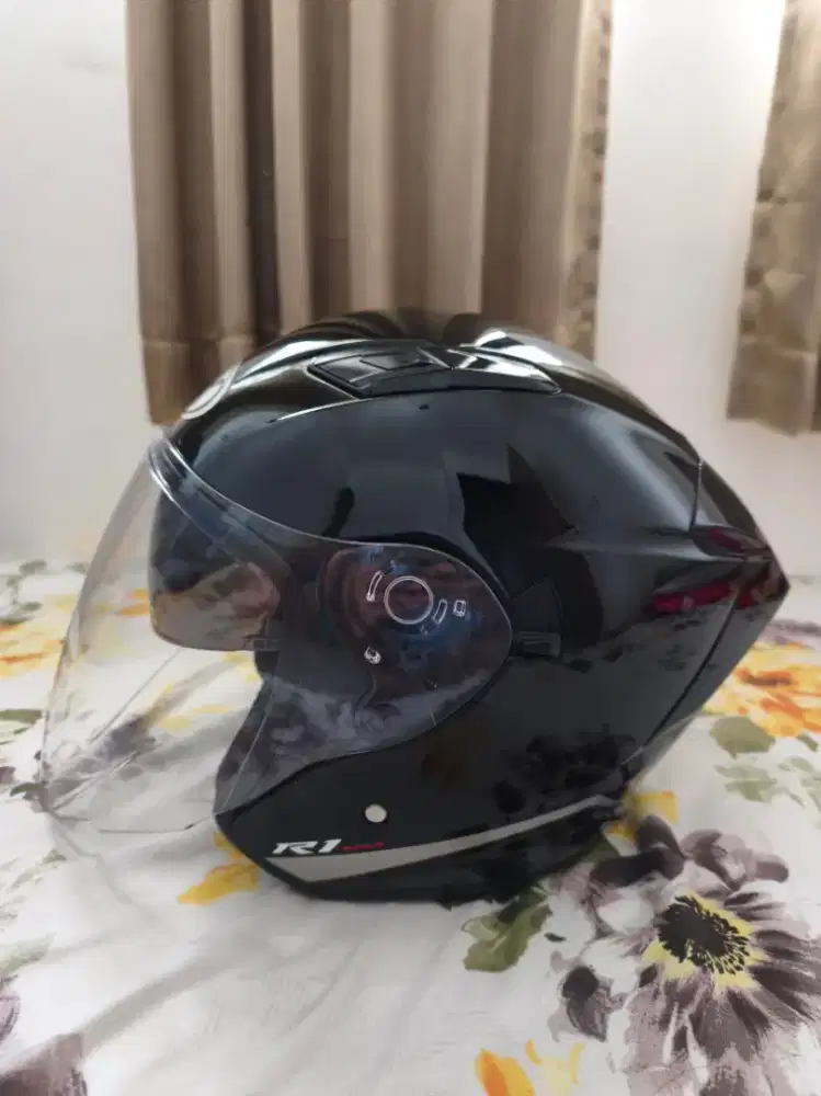 Helm Nhk R1 Max Hitam Super Mulus Murah