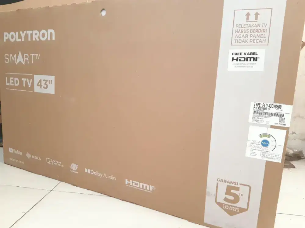 Android TV 43 inc POLYTRON Smart TV Google TV Fullset Istimewa