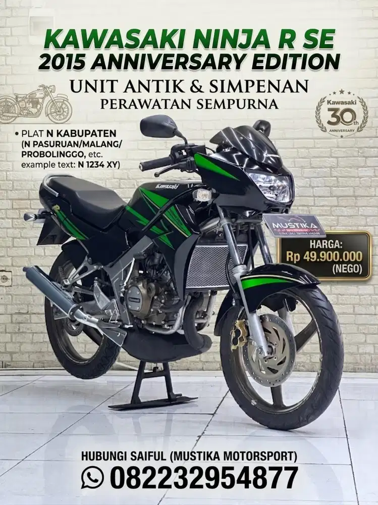 Perfect Condition!!Kawasaki Ninja R 2015 Se N Asli Simpenan-Mustika