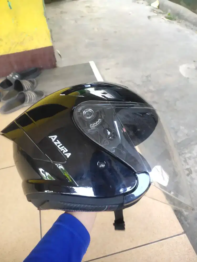 DIJUAL HELM NIELS AZURA UKURAN (XL)
