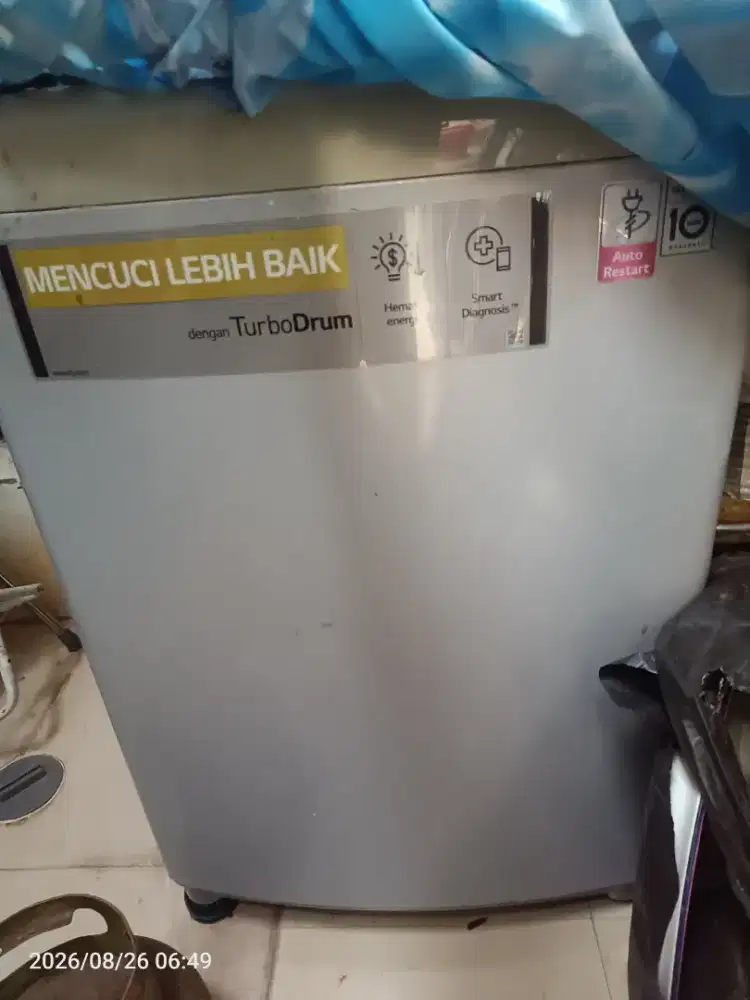 2 mesin cuci LG 19kg dan Aqua 8kg
