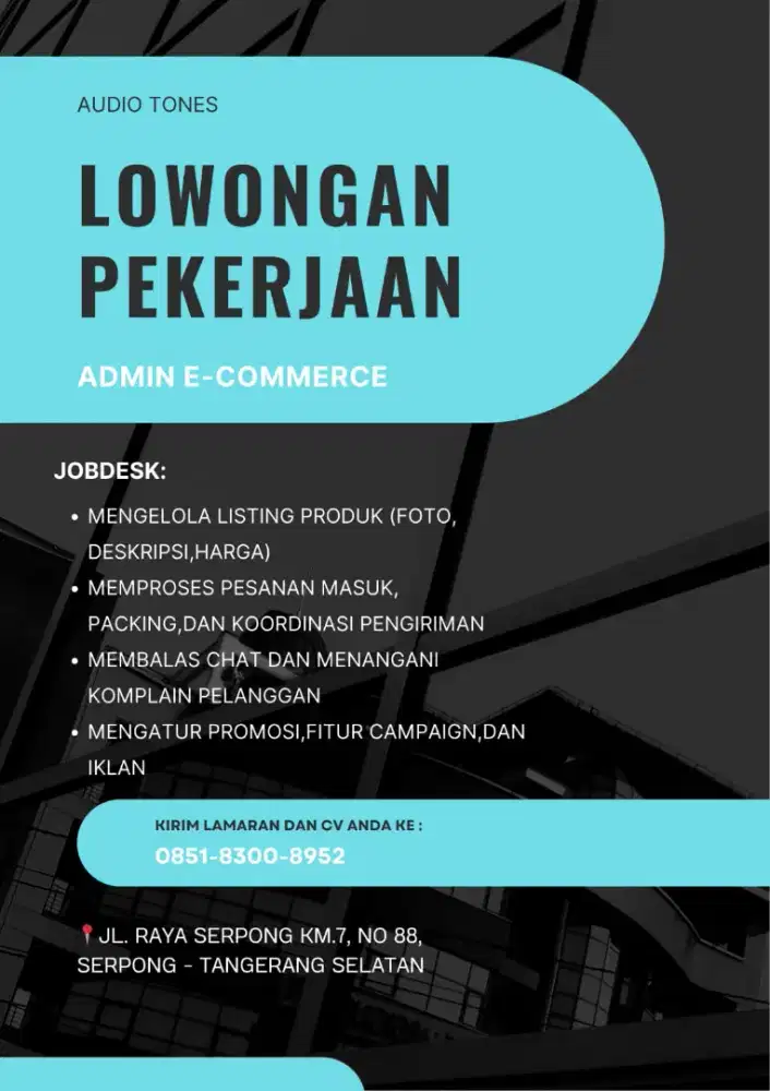 LOWONGAN KERJA ADMIN