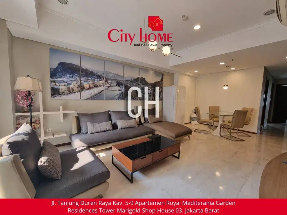 Sewa Apartemen 3+1 BR Furnish Royal Mediterania Garden Residences