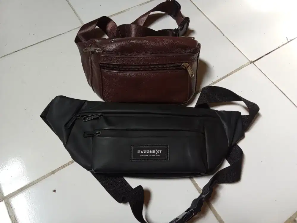 Jual borong satu tas pinggang kulit satu tas pinggang parasit