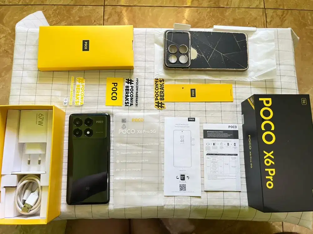 POCO X6 PRO 12/512 MULUS FULLSET ORIGINAL SEGEL NORMAL