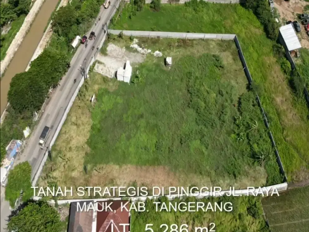 Kavling Komersil Siap Bangun Mauk di Tangerang