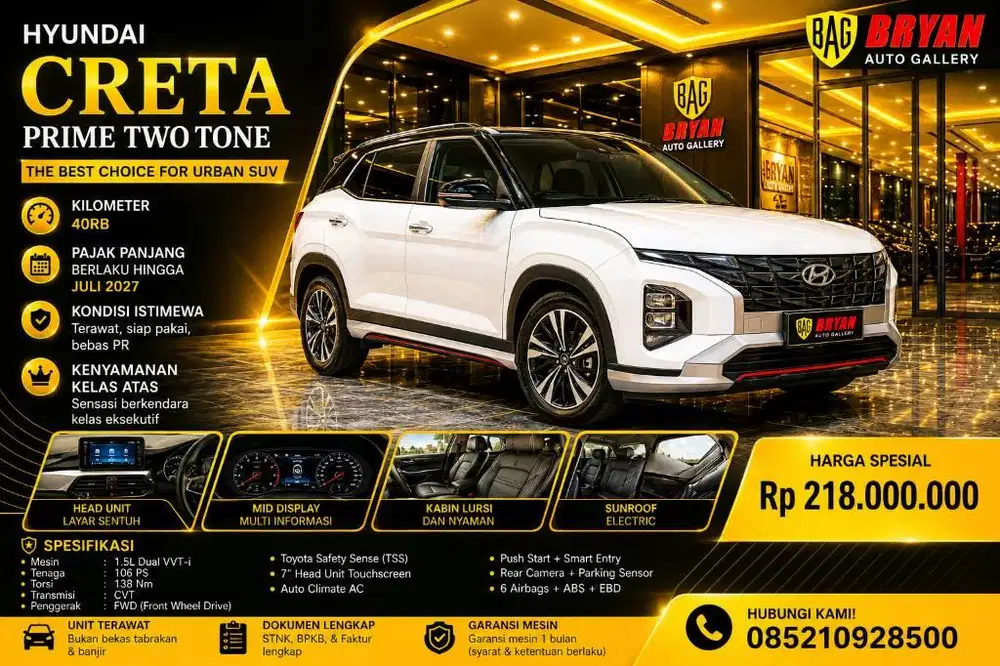 HYUNDAI CRETA PRIME AT 2023 PREMIUM COLOUR