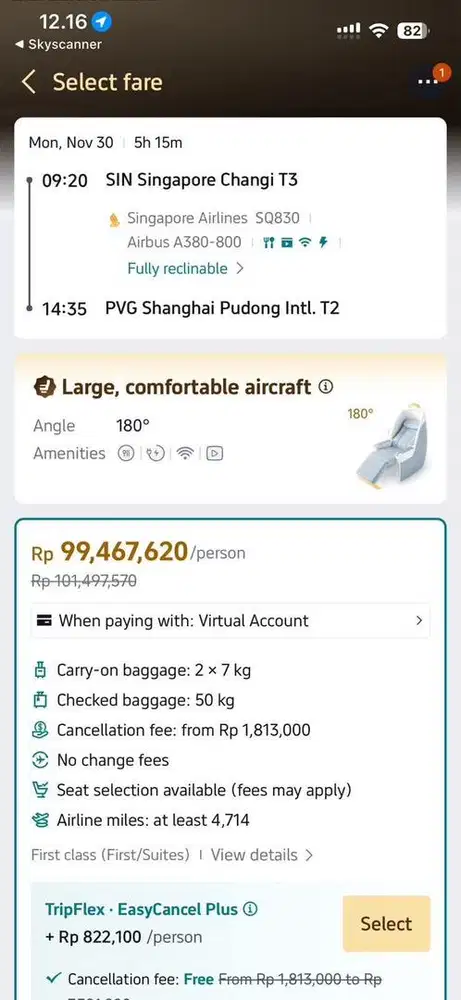 Wts tiket pesawat bisnis / first class murah promo flash sale