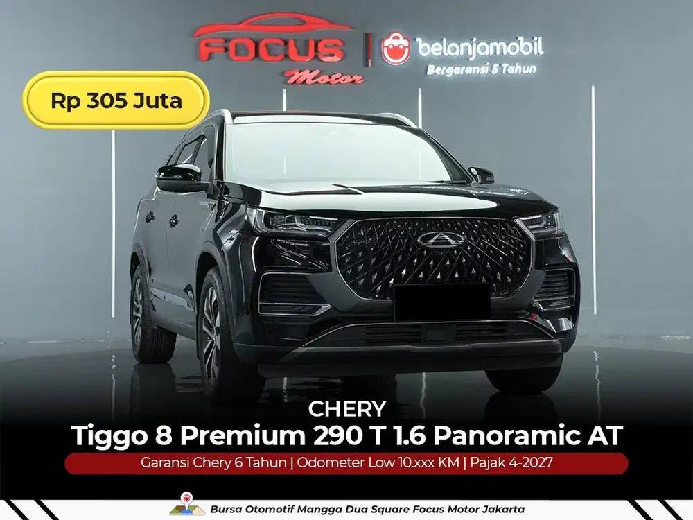 [ LOW KM 10RB ] Chery Tiggo 8 Premium 290 T 1.6 Panoramic 2025/2026