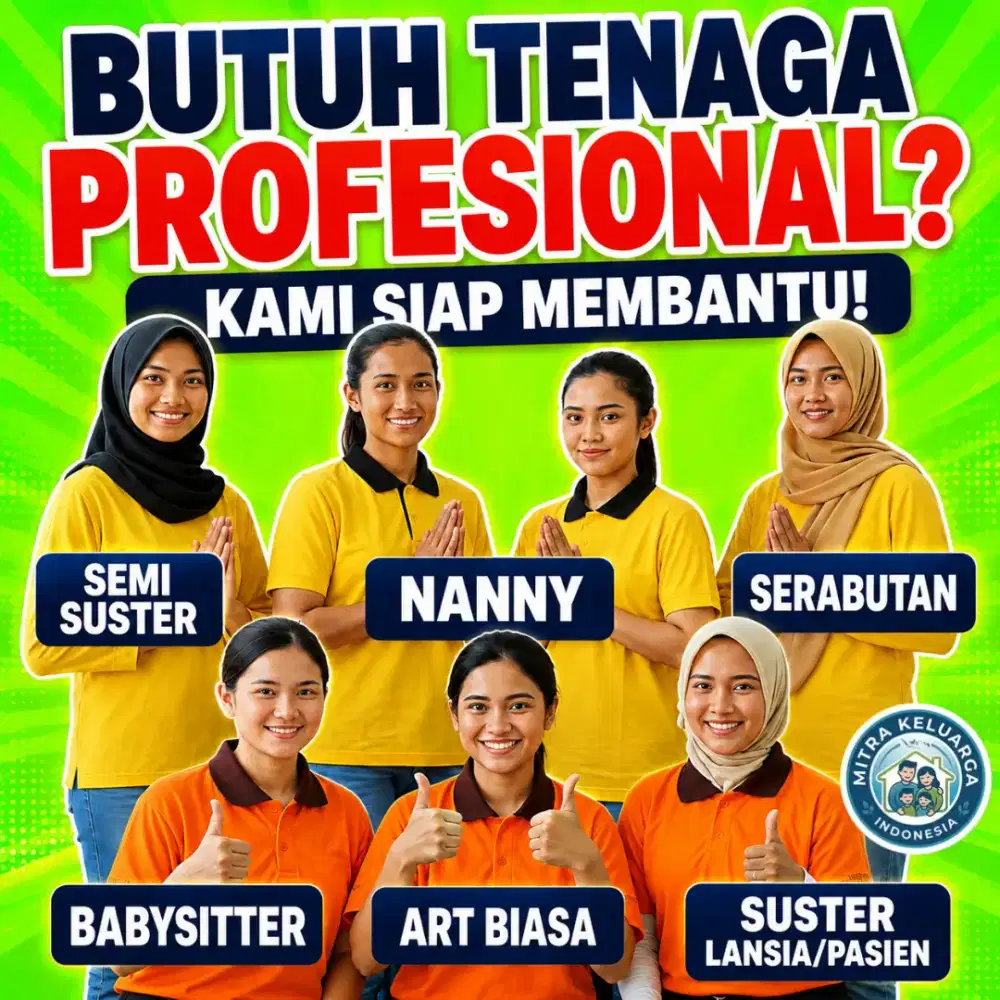 Sedia pembantu, babysitter, suster lansia
