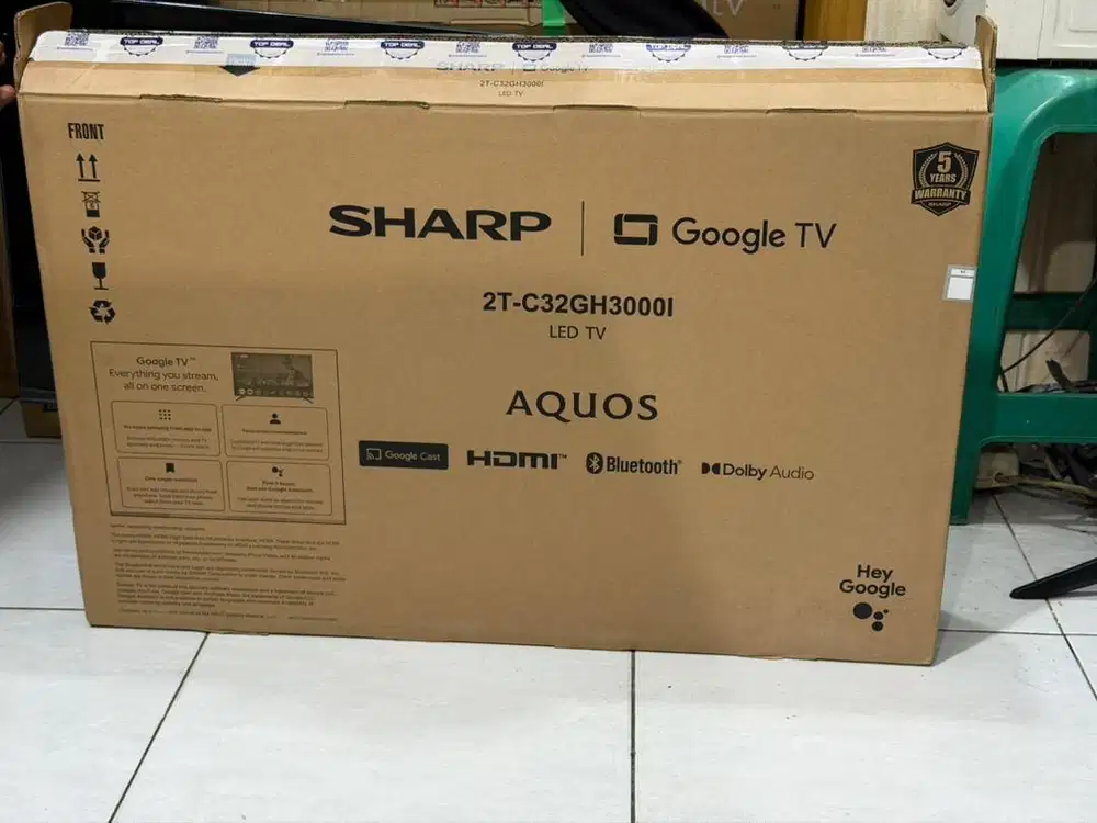 Google tv sharp aquos 32 inch mulus 1000% seperti baru fullset