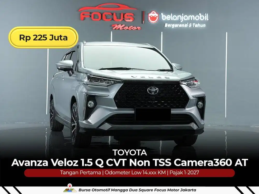 [ LOW KM 14RB ] Toyota Avanza Veloz 1.5 Q CVT Non TSS AT 2023 2024