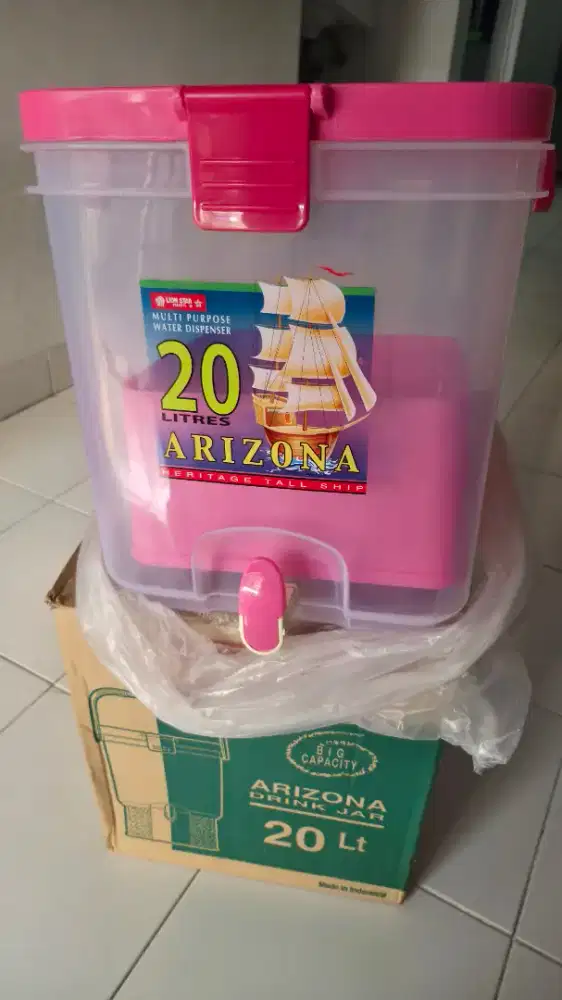 Dijual Barang Bagus Arizona Drink Jar merk Lion Star 20 liter