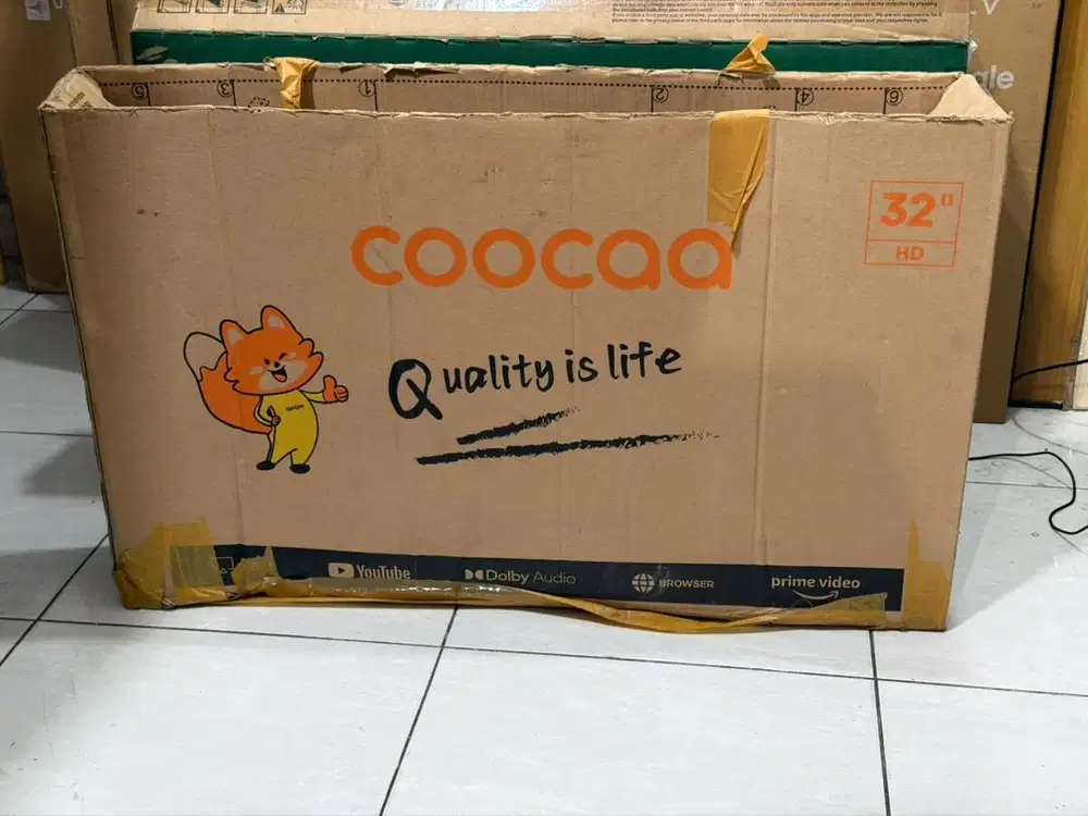 Smart tv Coocaa 32 inch mulus fullset