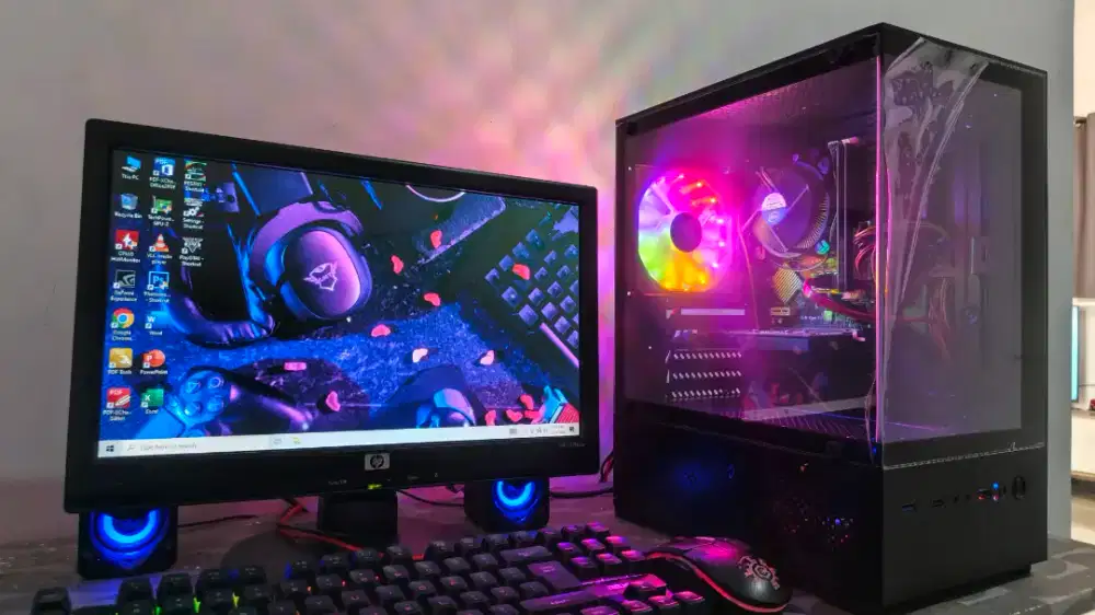 PC CPU Gaming Editing Full Set Monitor i5 3470 RAM 8GB VGA 2GB DDR5