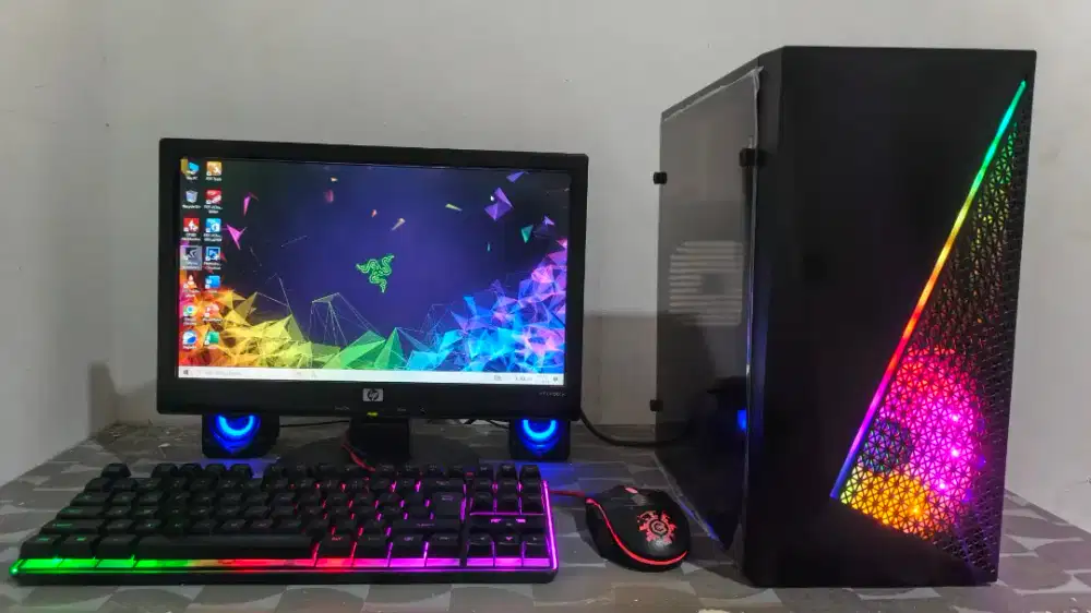 PC CPU Gaming Editing Full Set Monitor Intel Core i5 RAM 8GB VGA DDR5