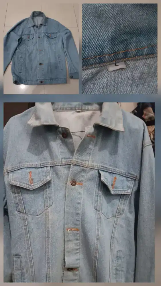 jaket pria denim