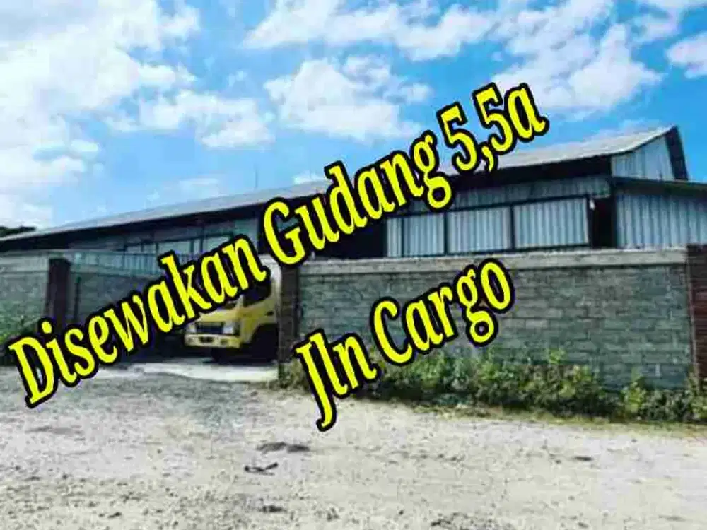 Disewakan Gudang 5,5a di Jln Cargo Denpasar Barat Bali
