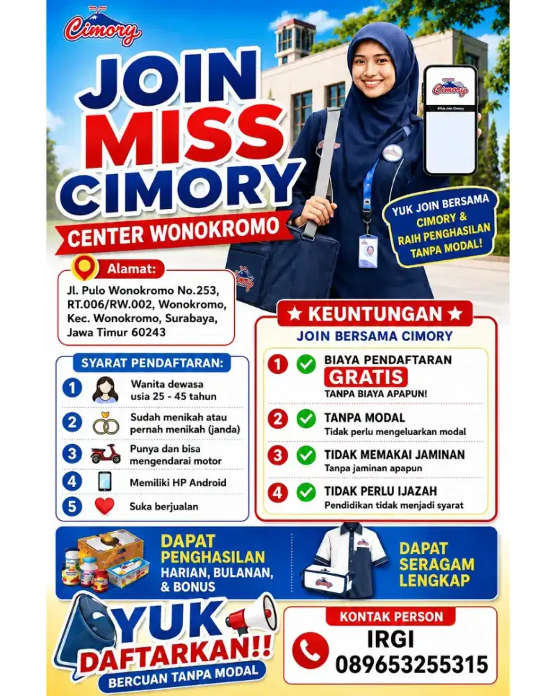 Lowongan Pekerjaan Miss Cimory Jatim