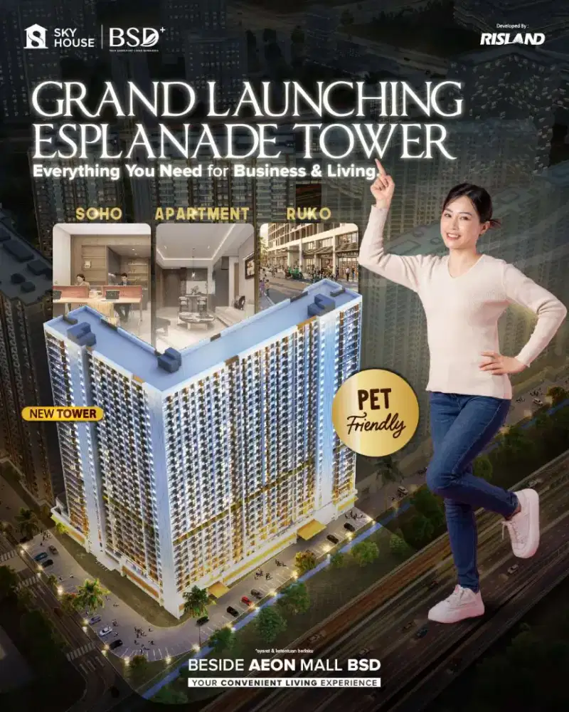Ruko 2 lantai / Duplex disamping mall AEON BSD