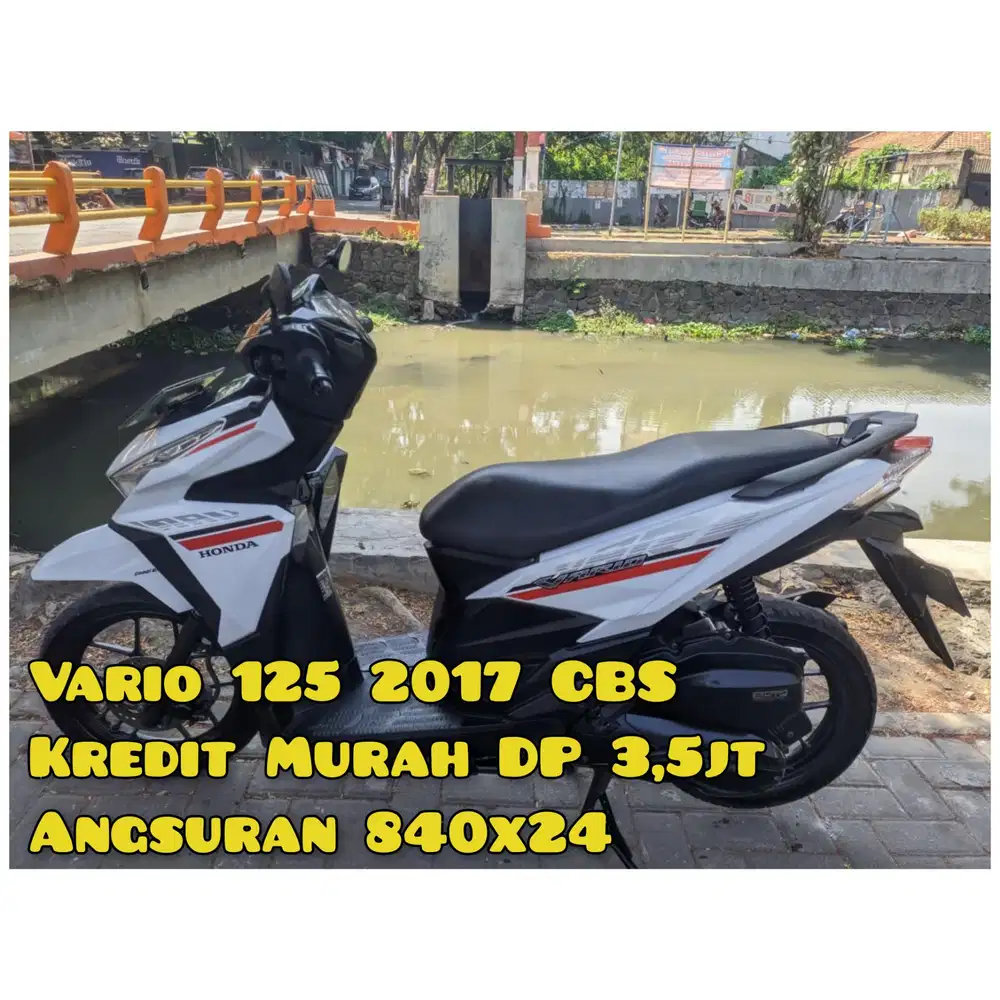 Vario 125cc 2017 Putih Km70Rban Ban Baru Semua