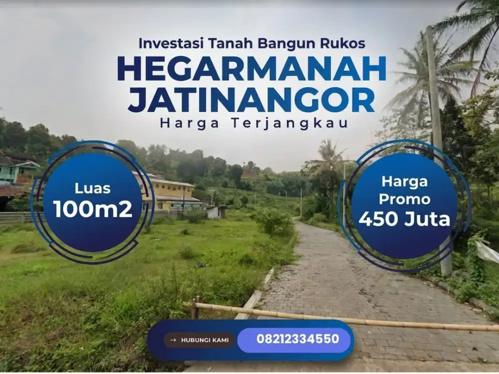 Tanah SHM 115 m2 Jatinangor Cocok Rukos 4 Menit Kampus UNPAD
