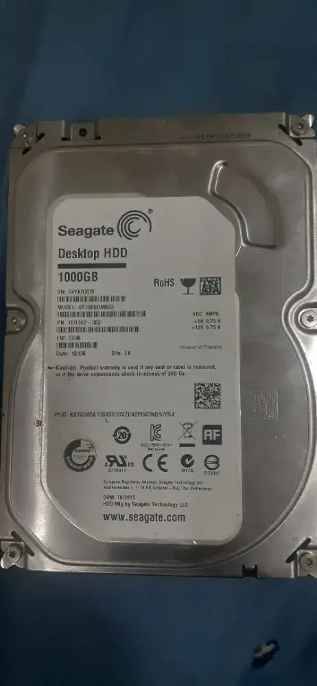 Jual HDD 1Tb rusak