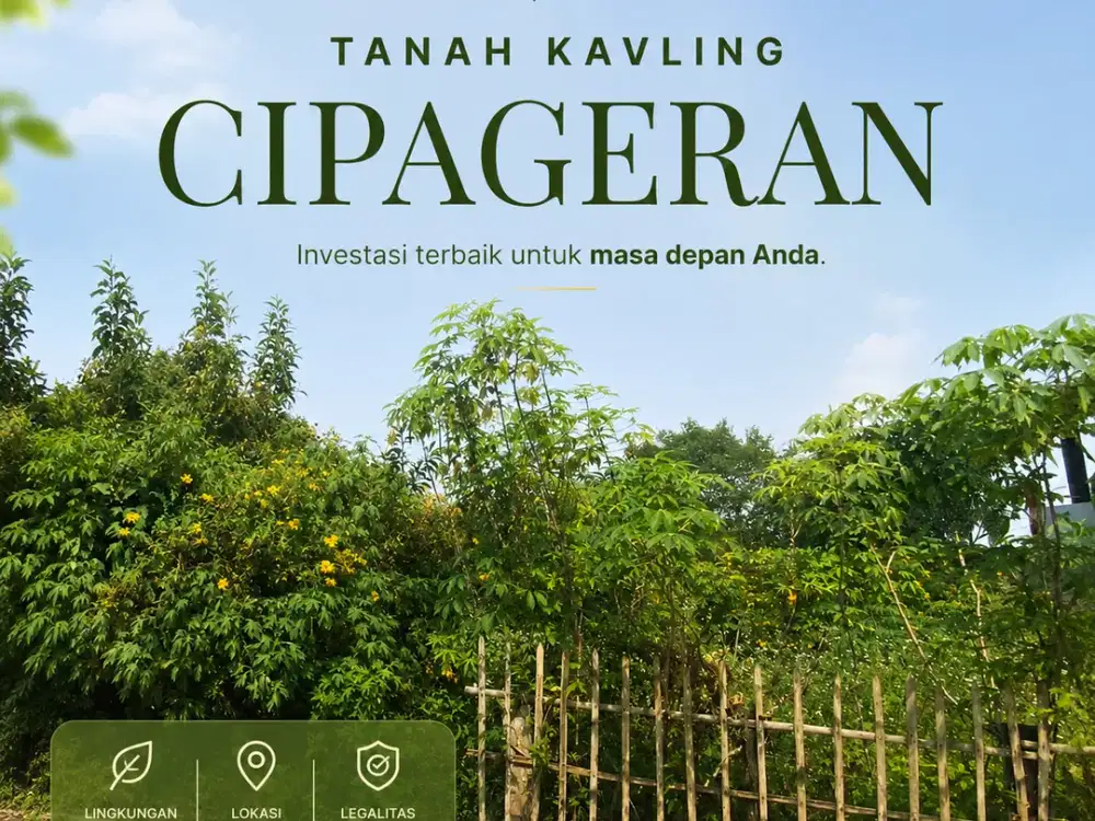 TANAH KAVLING CIPAGERAN SIAP BANGUN & SHM