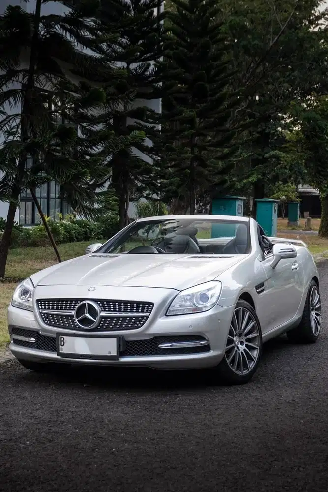 Mercedes SLK200 R172 2012 silver bu mercy slk 200 full modif 2011/2013