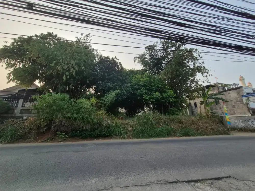 Tanah Pinggir Jalan Raya Limo, Cocok untuk Cluster atau Komersial