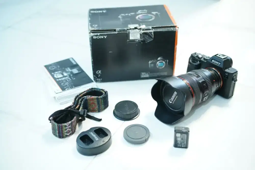 kamera sony A7 clasik + lensa