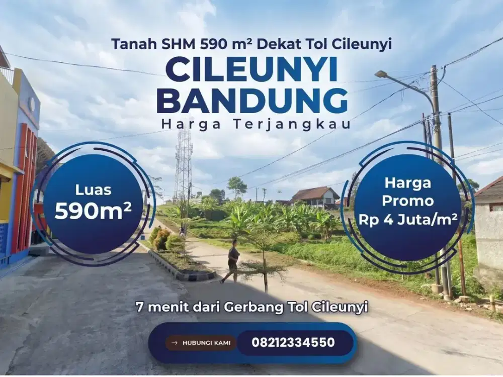 Tanah SHM 98 m2 Mandalajati Bandung 5 Menit Jalan AH Nasution