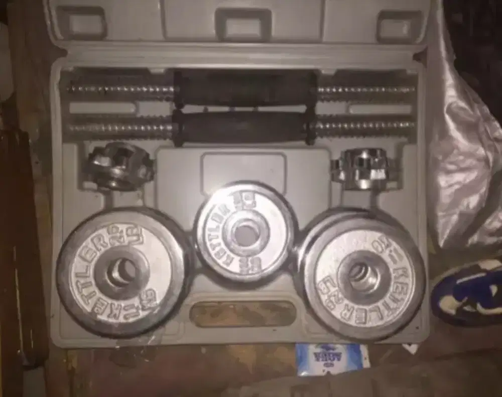 Dumbell Gym Set Kettler 20kg Bekas