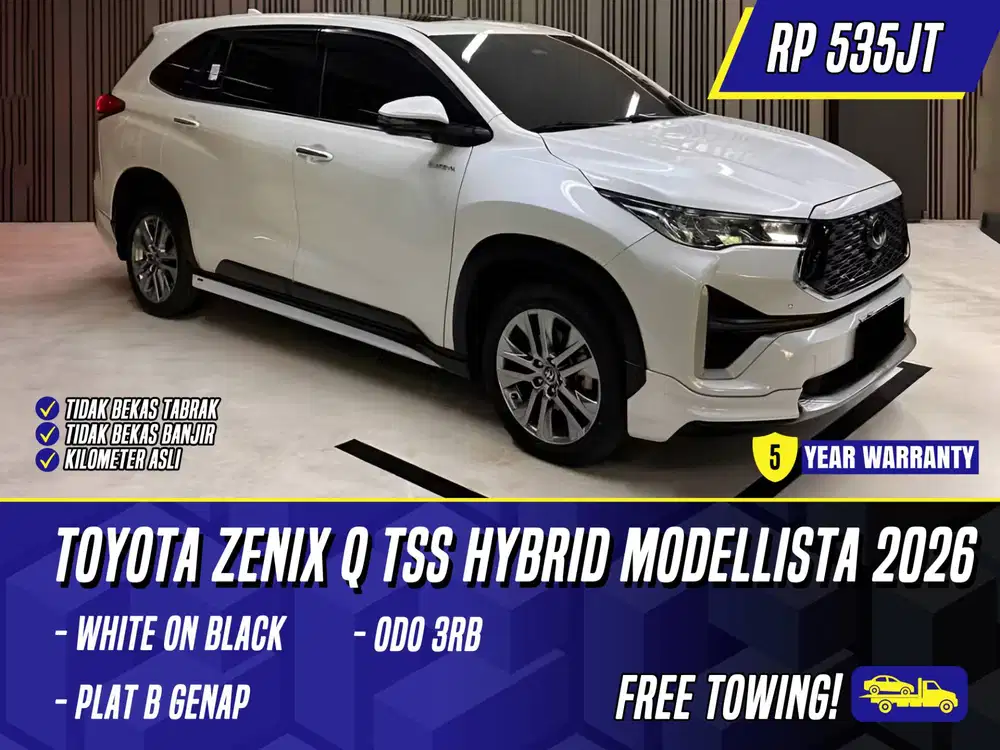 Toyota Kijang Innova Zenix Q TSS Hybrid Modellista 2026 NIK 2025 White